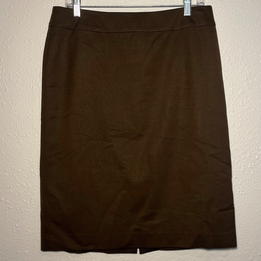 Talbots Brown Lined Skirt, Size 8